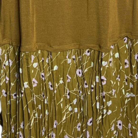 Logo by Lori Goldstein Vest Womens XS Brown Chiffon Floral Bottom Boho Hippie - Picture 5 of 8